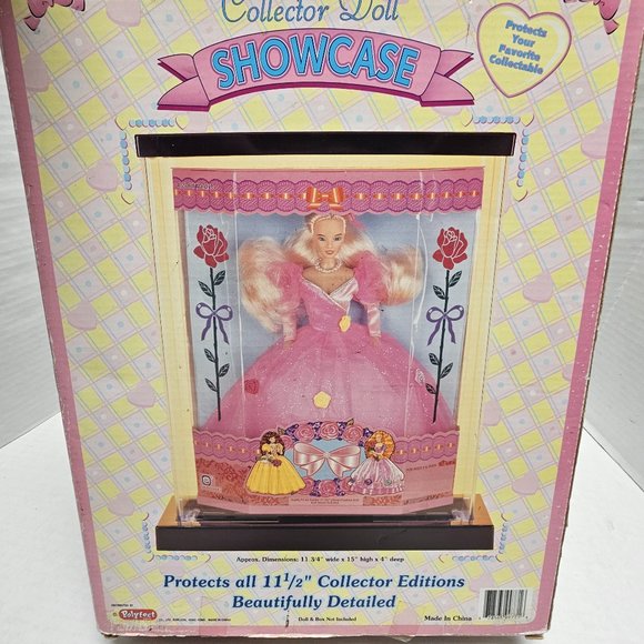 New Vintage 1997 90's Barbie Collector Edition Doll Showcase 15 X 4 X 11.5" - Picture 2 of 12